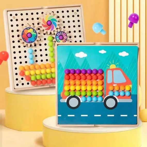 Набор деревянный мозаика с карточками заданиями С68269