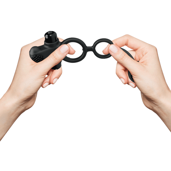 Эрекционное кольцо - Pretty Love Vibration Penis Sleeve IV Black sexstyle | Зображення 8