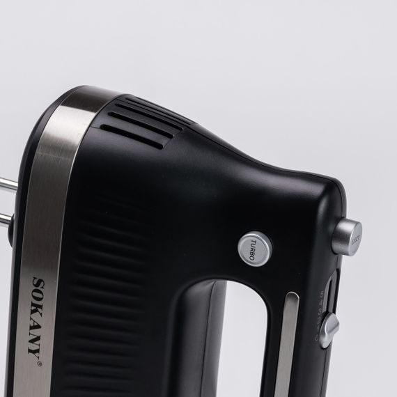 Миксер ручной с 2 насадками Sokany SK-6632 300 Вт черный | Зображення 6