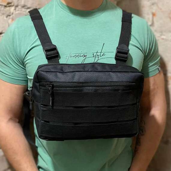 Чоловіча сумка кросбоді, Чоловіча портативна сумка через плече сумка-слінг тактична хакі PG-51 | Зображення 5