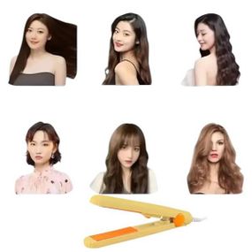 Міні-плойка прасок для волосся дорожня Make Time Жовта