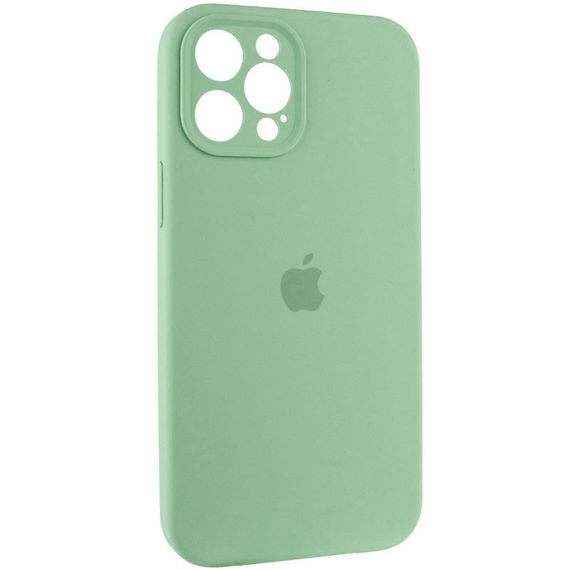 Чохол Silicone Case Full Camera Protective (AA) для Apple iPhone 12 Pro Max (6.7") Зелений / Pistachio | Зображення 1