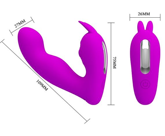 Мультифункціональний вібростимулятор на пульті управління Pretty Love Josephine Violet, BI - 014843W sexstyle | Зображення 5
