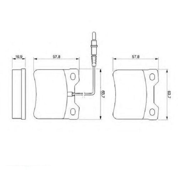 Гальмівні колодки Bosch дискові задні MB V-Class/Vito ''R>03 0986494000