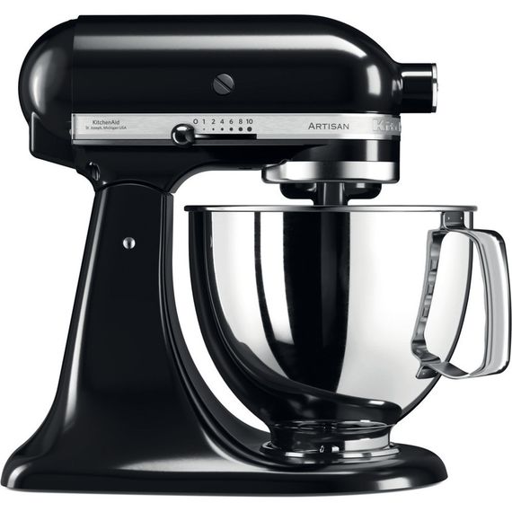 Миксер планетарный KitchenAid 5KSM125EOB 300 Вт 4,8 л черный | Зображення 1
