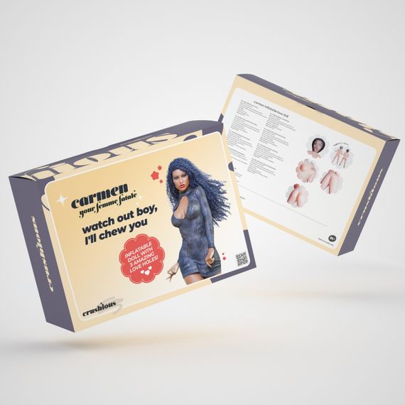 Секс-кукла с 3 отверстиями Crushious Carmen, бежевая, 155 см sexstyle | Зображення 1