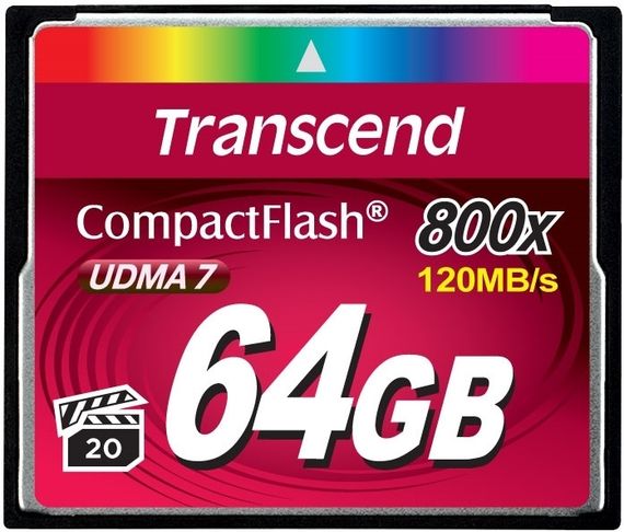 Карта пам'яті Transcend 64GB 800x (TS64GCF800) (TS64GCF800)