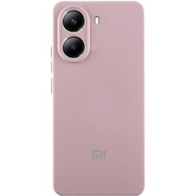 Чехол Silicone Cover Lakshmi Full Camera (AA) with logo для Xiaomi Poco X7 Pro Розовый / Pink Sand