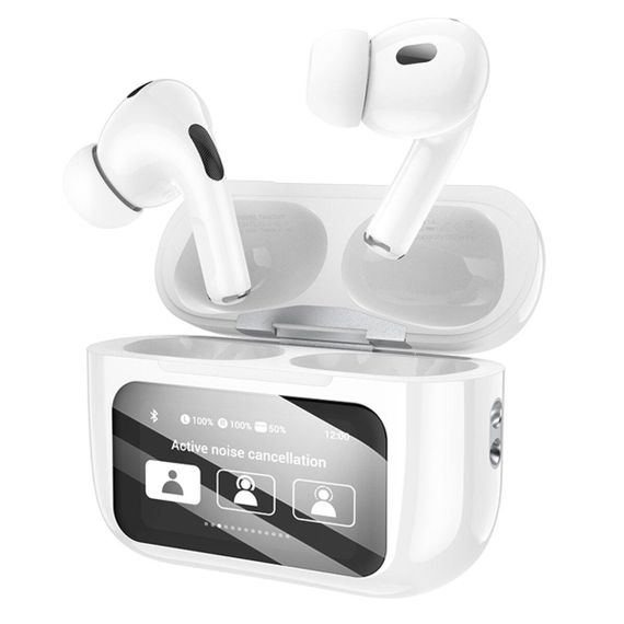 Бездротові навушники HOCO EW72 Soar true wireless ANC Noise Reduction touch screen BT headset White