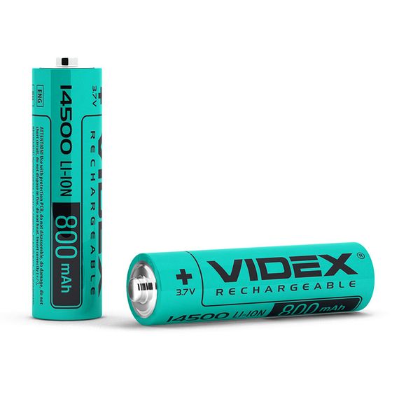 Акумулятор літій-іонний Videx 14500 800mAh (23810) | Зображення 2