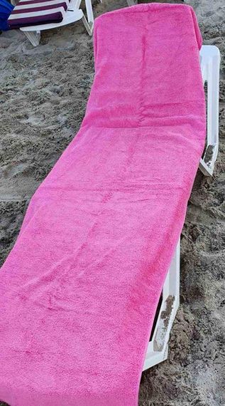 Полотенце пляжное Pembe 75х200см с карманом для шезлонга | Зображення 1