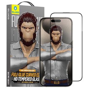 Захисне 3D скло Blueo Hot Bending для Apple iPhone 15 Pro Max (6.7") Чорний