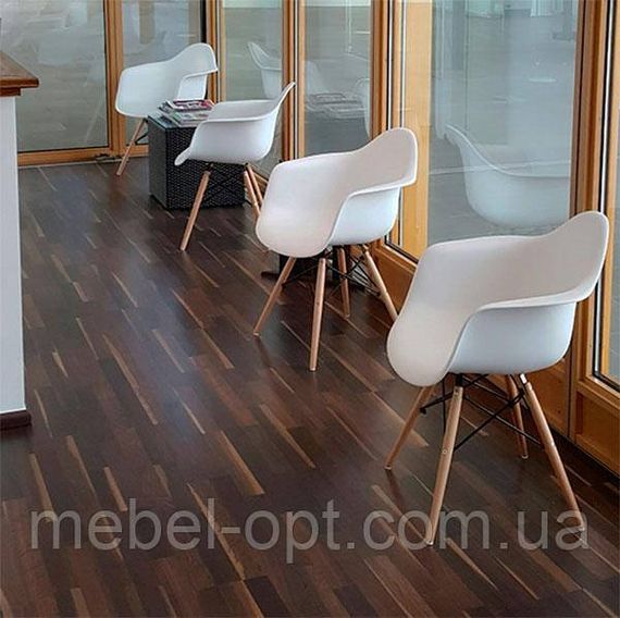 Кресло Eames DAW Armchair белое на деревянных ногах | Зображення 3