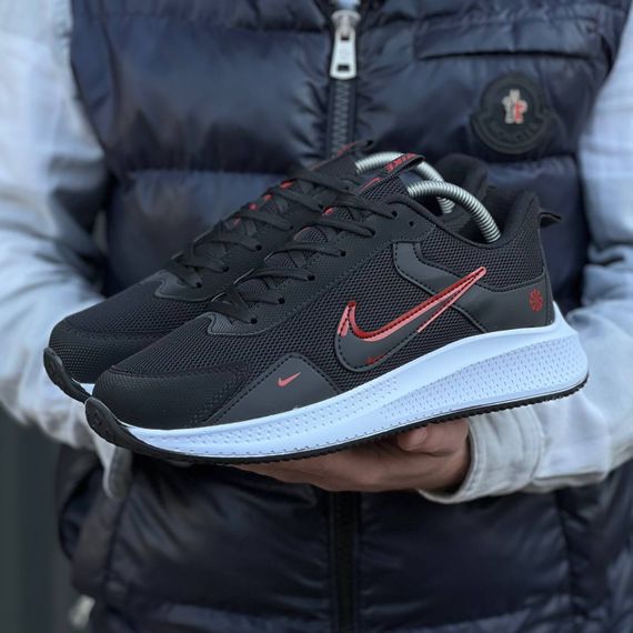 Кросівки весна літо Nike чорний/ білий | Зображення 4