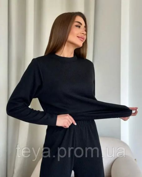 Спортивний костюм для жінок чорний розмір L FI_008597 | Зображення 3