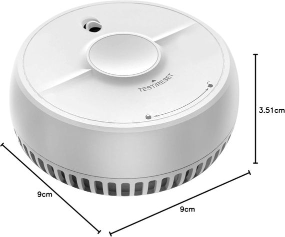 Димовий датчик FireAngel SB1-R – оптичний для дому з захистом від опіків, змінна батарея | Зображення 1