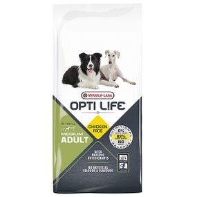 Сухий корм із куркою для собак середніх порід Opti Life Adult Medium, 12.5 кг