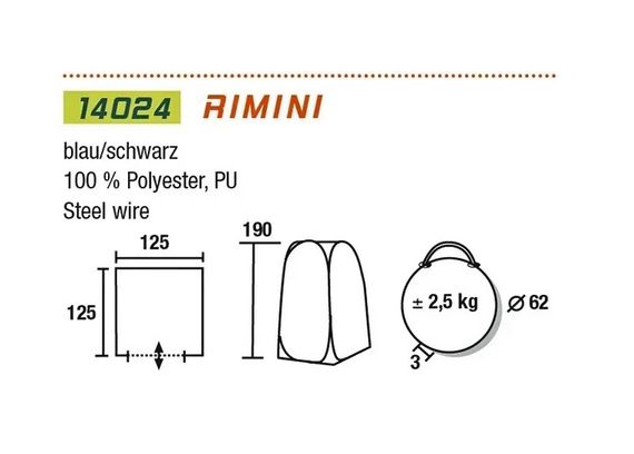Намет технічний High Peak Rimini Blue (14023) | Зображення 1