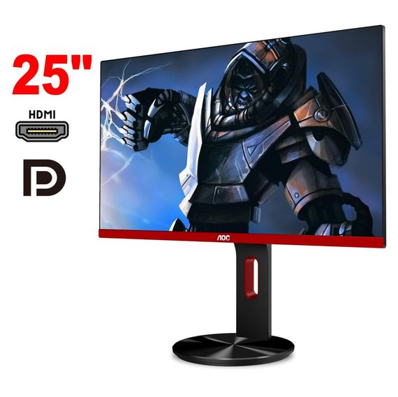 Монітор AOC G2590PX / 25" (1920x1080) IPS / 2x HDMI, 1x DP, 1x VGA, 2x Audio, 5x USB 3.0 / 2x 2W / VESA 100x100 / Pivot б/в