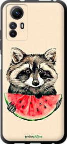 Чохол на Xiaomi Redmi Note 12S Єнотик з кавуном "4605b-3065-2448"