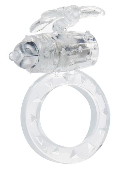 Ерекційне кільце з вібрацією Flutter Ring Vibrating Transparant Sex Aura