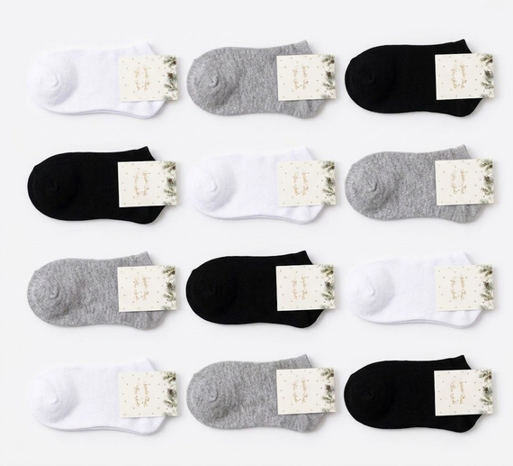 Жіночі махрові шкарпетки 36-41 теплі м'які та комфортні шкарпетки для холодної пори року 12 пар Різні кольори | Зображення 2
