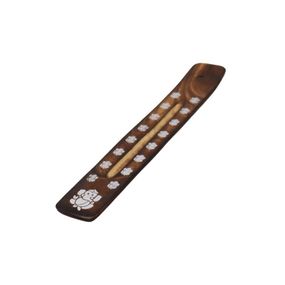 Подставка под аромапалочки из мангового дерева с выжженной отделкой Ганапати 5056368312847-4