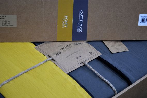 Постельное белье Limasso Stonewashed Essualte 200 х 220 см Honey - Castle Rock | Зображення 7