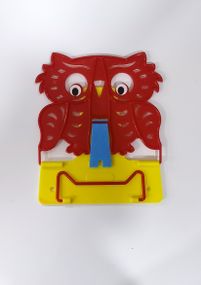 Подставка для книг №4 "Сова"631569 Irbis пластиковая, в пакете (4820098991365) Красно-жёлтый Вид 8