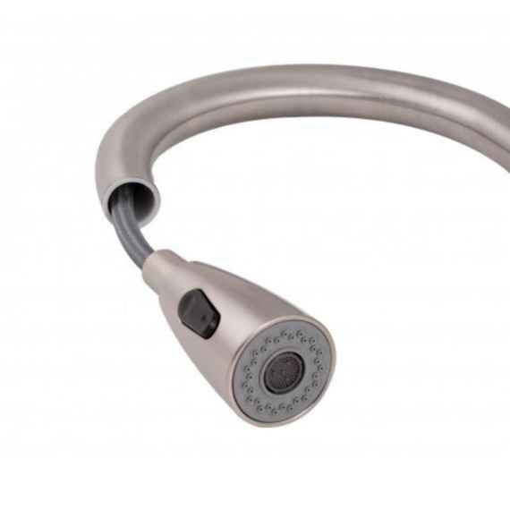 Смеситель для кухни Lidz Aria 015FL с выдвижным изливом (k35) LDARI015FLNKS34945 Nickel | Зображення 4