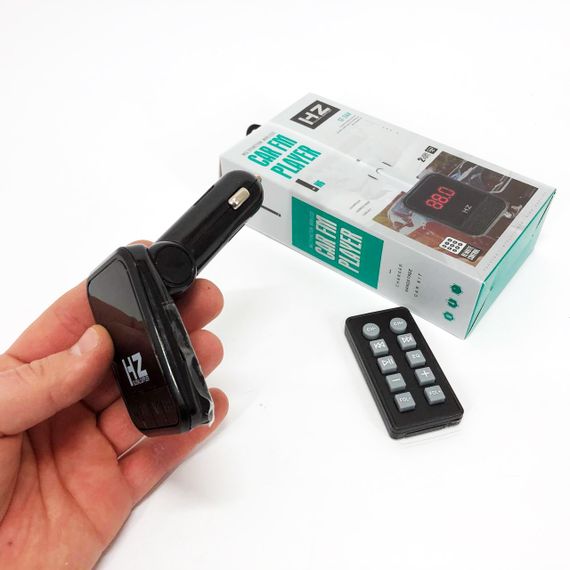 Автомобильный FM трансмиттер Bluetooth HZ H6-12-24V модулятор с microSD, USB, Hands Free + Пульт | Зображення 3
