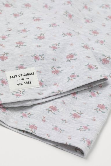 Дитячий демісезонний комплект (шапка + хомут) для дівчинки H&M 50-51 см Сірий (250122087B) | Зображення 1