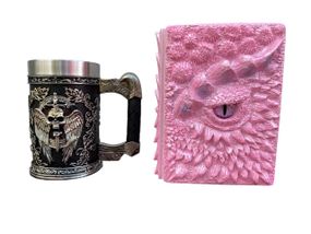 Подарунковий набір Кухоль 3D Меч у Черепі та Блокнот 3D «Дракон Єдинорога»