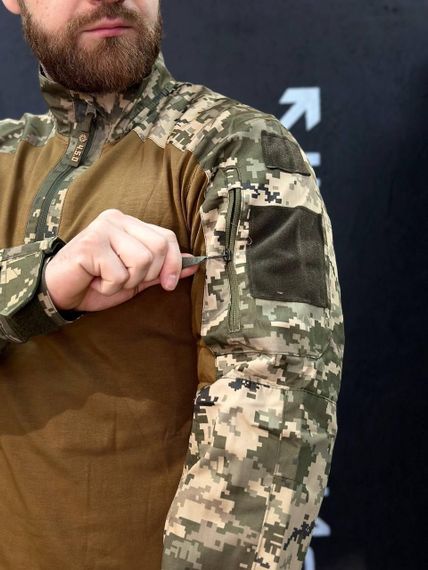 Тактичний Військовий Убакс Койот/Піксель 4.5.0 Покращений Under Body Armor Combat Shirt | Зображення 8