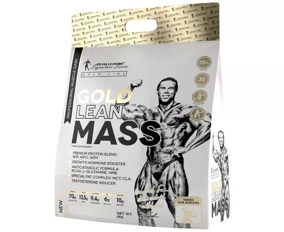 Гейнер Kevin Levrone Gold Lean Mass 6000 g /200 servings/ Snickers