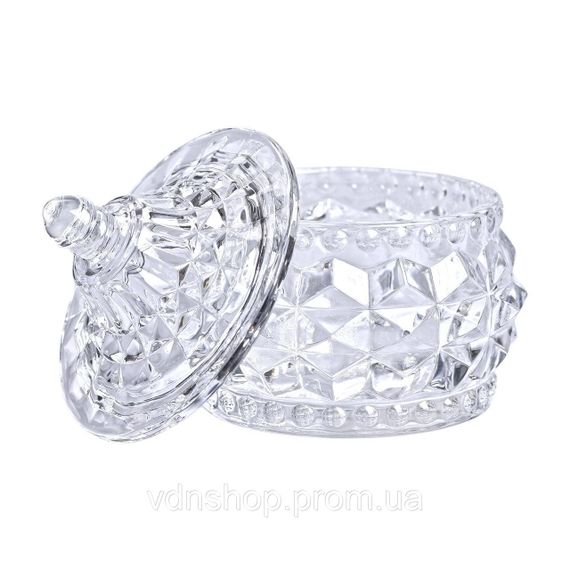 Цукерниця скляна з кришкою кругла Ø 8 см HP-YH-3 | Зображення 3