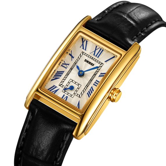 Класичний жіночий годинник Skmei 2297GDBK Gold-Black | Зображення 1