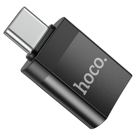 Перехідник Hoco UA17 Type-C Male to USB Female USB3.0  Чорний | Зображення 3
