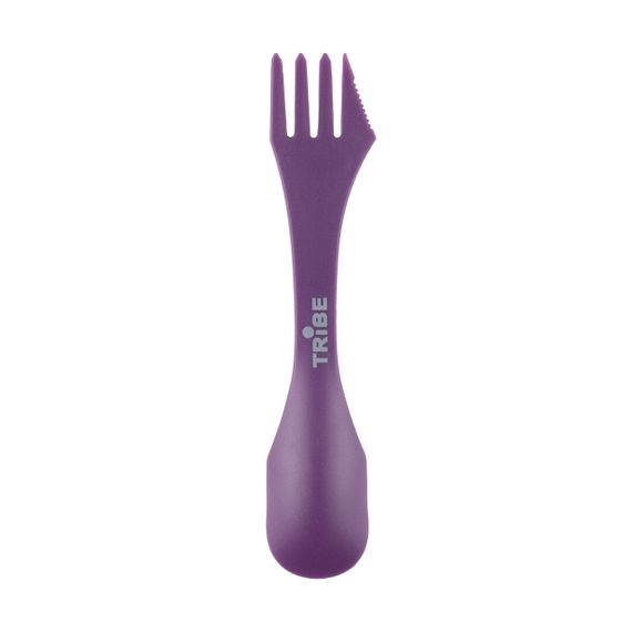 Ловилка Tribe Spork пластикова рожева, туристична ложка-виделка трайб легка для походу та риболовлі | Зображення 1