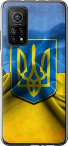 Чехол на Xiaomi Mi 10T Pro Флаг и герб Украины 1 "375u-2679-17620"
