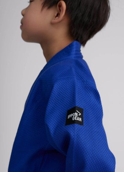 Синє дитяче кімоно для дзюдо IPPON GEAR FUTURE 2, 140 см | Зображення 1