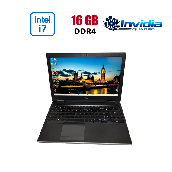 Мобильная рабочая станция Dell Precision 7540 / 15.6" (1920x1080) IPS / Intel Core i7-9750H (6 (12) ядер по 2.6 - 4.5 GHz) / 16 GB DDR4 / 512 GB SSD / nVidia Quadro T2000, 4 GB GDDR6, 128-bit / WebCam б/у