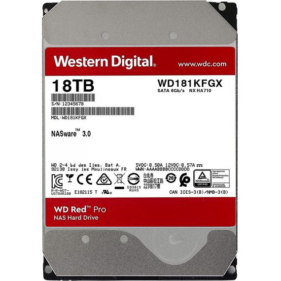 Жорсткий диск 3.5&quot; 18TB WD (WD181KFGX) | Зображення 1