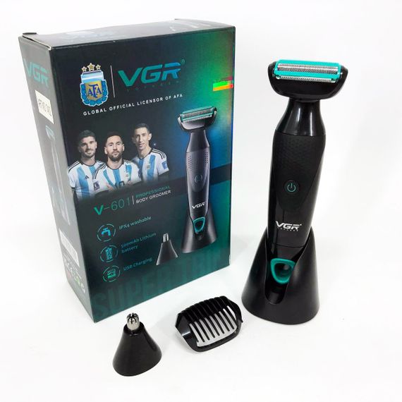 Професійна електробритва VGR V-601, Універсальна акумуляторна електробритва, Хороший тример для бороди EO-51 | Зображення 1