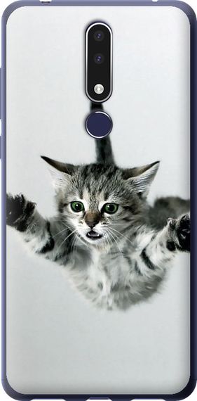 Чехол на Nokia 3.1 Plus Летящий котёнок "2322u-1607-17620"