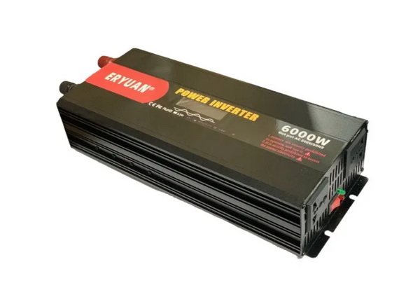 Перетворювач напруги Eryone 12V → 220V 6000W чиста синусоїда з LCD ∙ Інвертор Eryuan 6000W для дому авто та офісу | Зображення 3