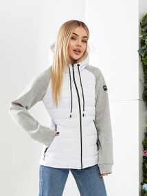Куртка з трик.рукавом, арт. 1011, колір білий