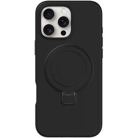 Чохол Silicone Case Full Protective NO LOGO with Ring для Apple iPhone 16 Pro (6.3") Black