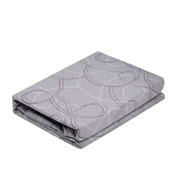 Набір постільної білизни 2,0сп Ardesto Gloria, 200х220см, 100% бавовна, сатин, геометрія, сіро-синій (ART2022PB) | Зображення 3