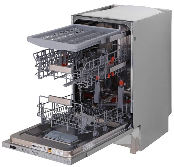 Посудомийна машина вбудовувана Hotpoint Ariston, 10 комплектів (HSIO3O23WFE) | Зображення 3
